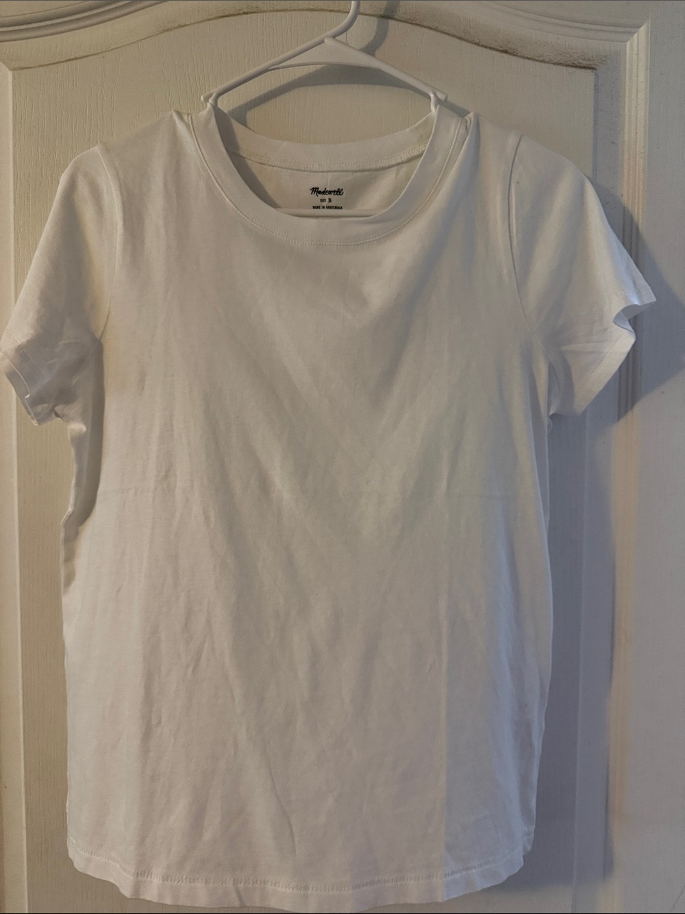 Madewell White Short Sleeve Crewneck Tee